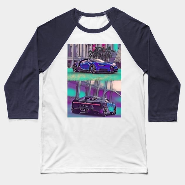 Bugatti Chiron Baseball T-Shirt by d1a2n3i4l5